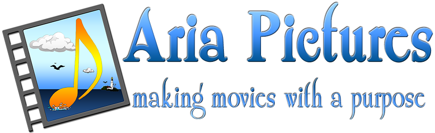 Aria Pictures Making Movies With A Purpose logo.