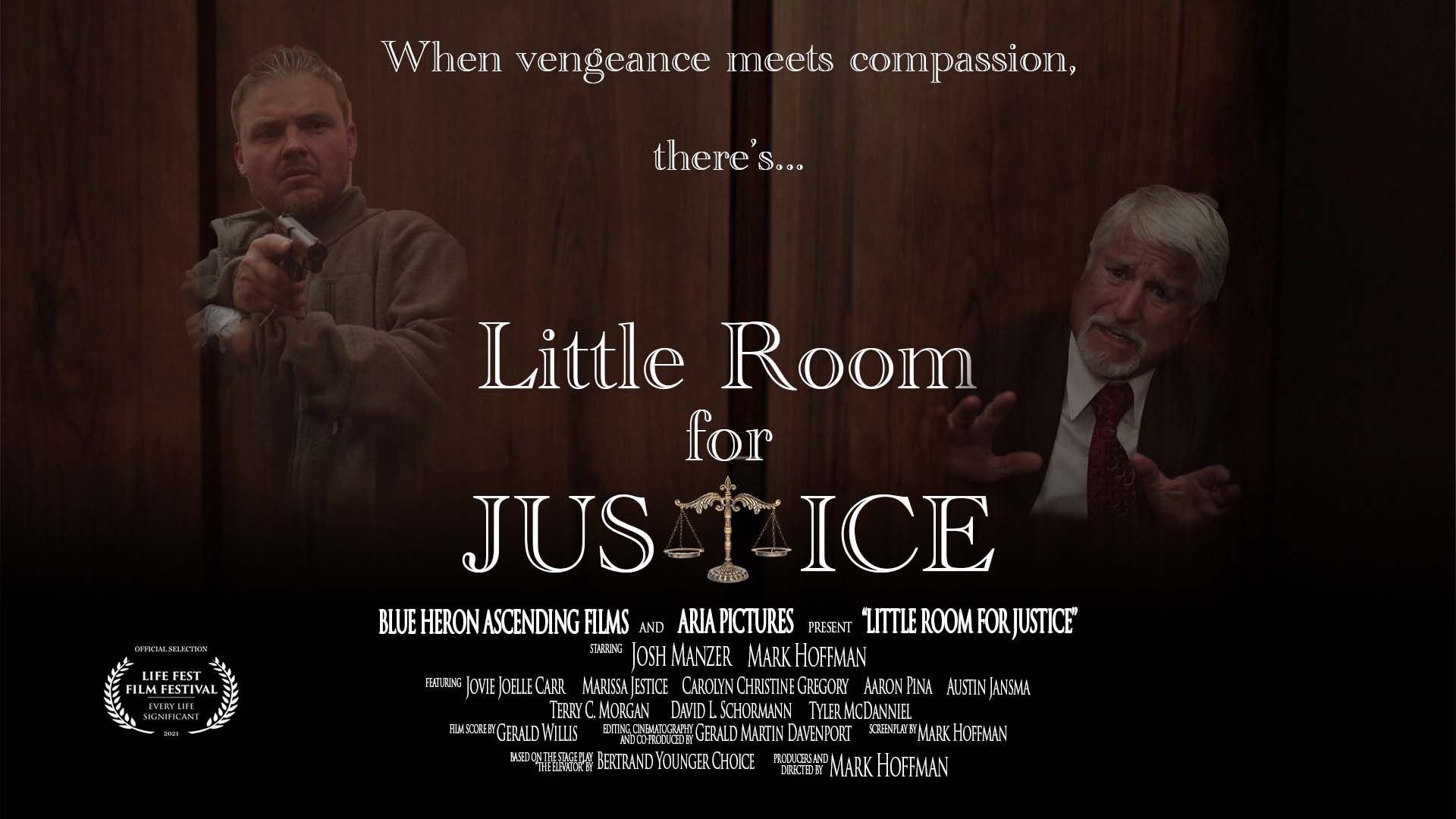Little Room for Justice Movie poster by Mark Hoffman.