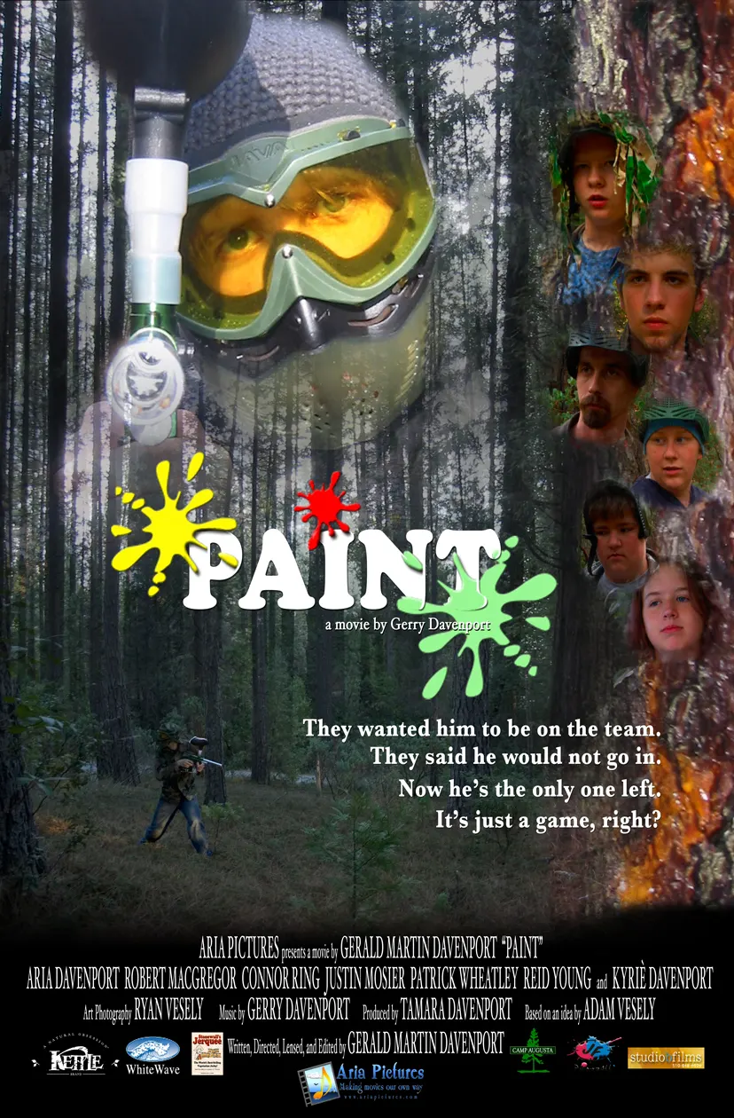 Paint movie poster with cast and crew credits.