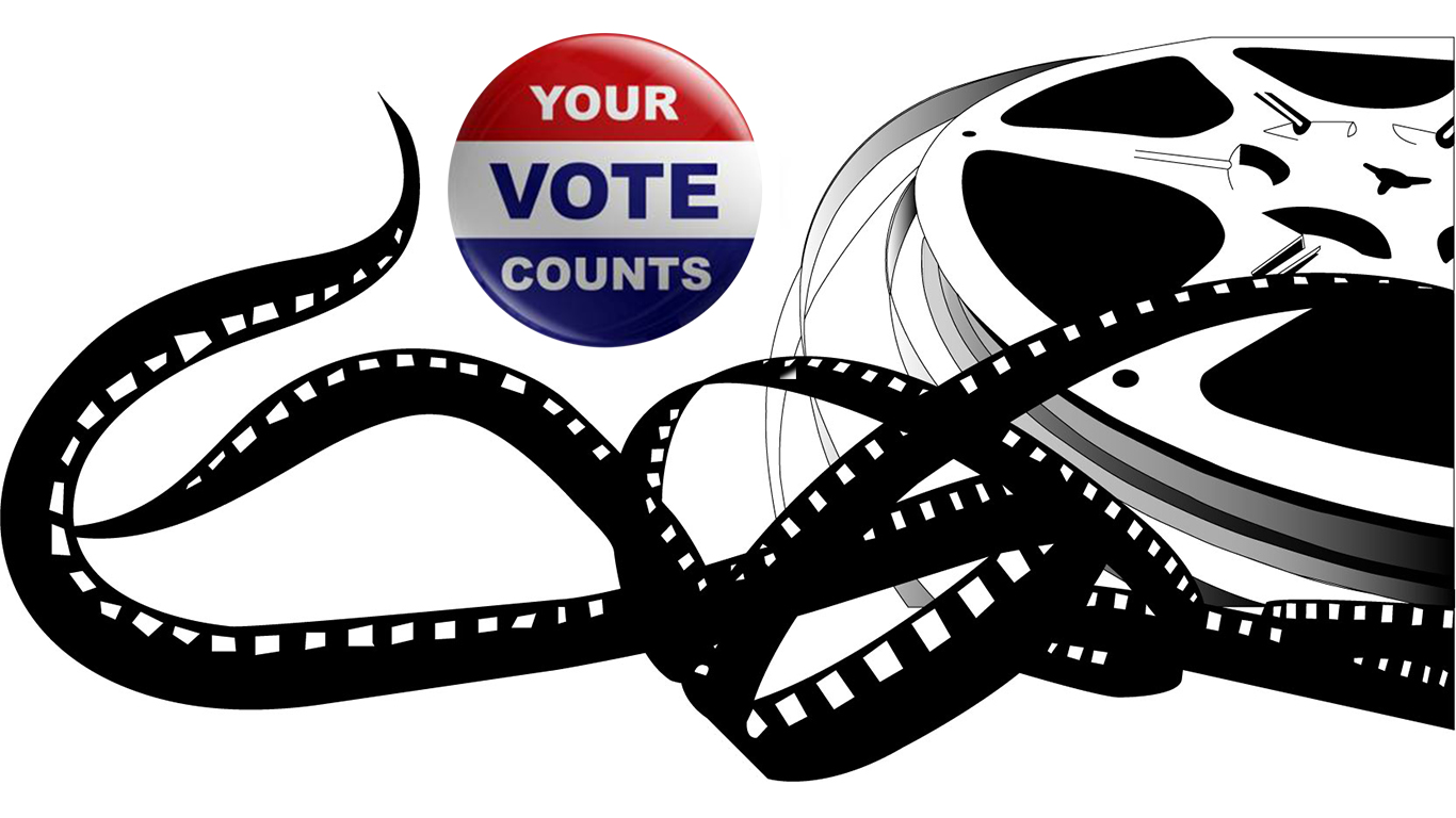 Your Vote Counts badge with filmstrip.