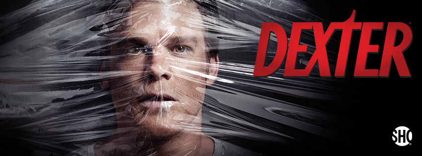 Dexter actor in cellophane.