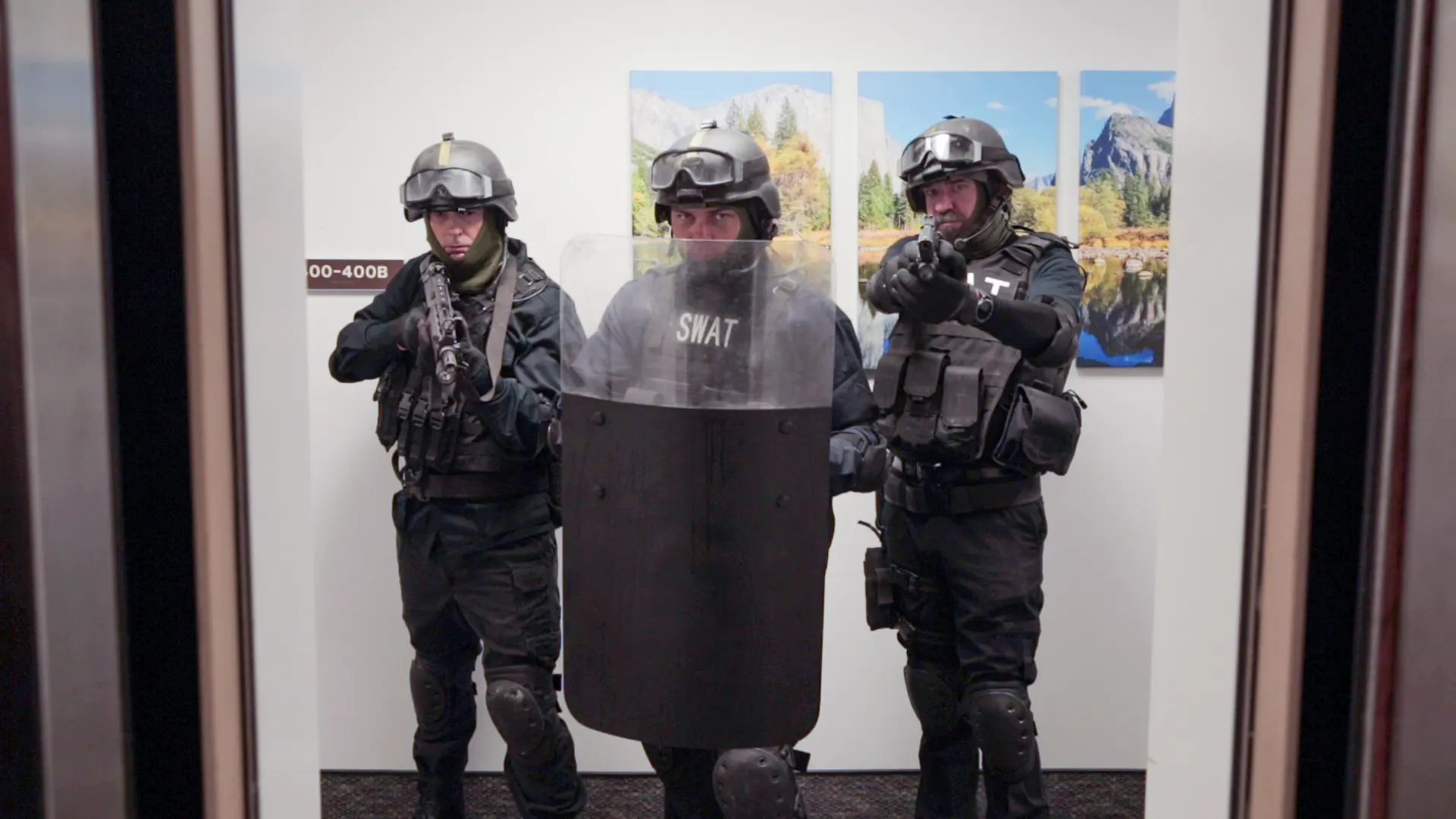 The Elevator – Josh Manzer with the Swat Team: Terry C. Morgan and David L.Schormann